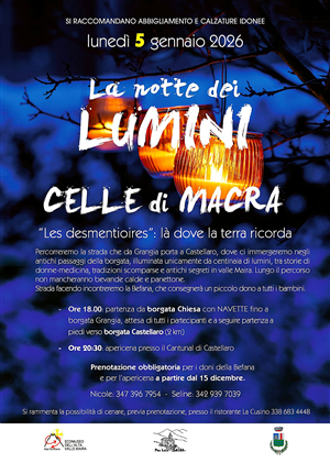 La notte dei lumini - 05/01/2026